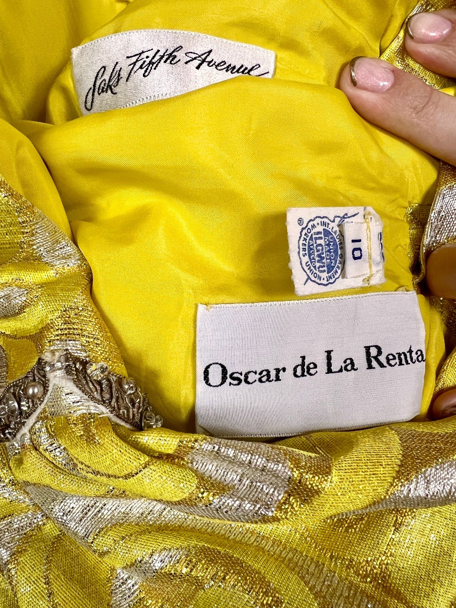 1960's Oscar de la Renta Ornate Gown