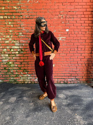 1930's Corduroy Insulated Ski Suit