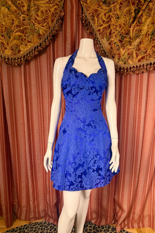 1980's Brocade Mini Party Dress