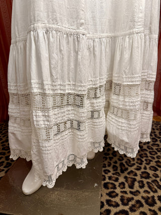 Edwardian Lace-bottom Petticoat