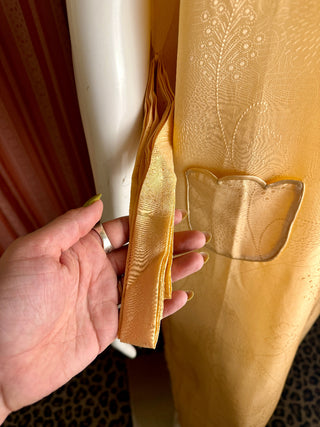 1920's Applique Scalloped Nightgown w/ Belt