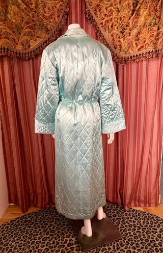 1940's Quilted Japanese Embroidered Robe