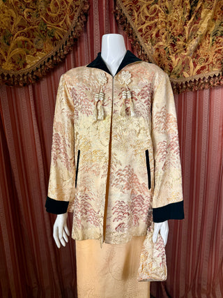 1950's Brocade Hostess Jacket & Bag