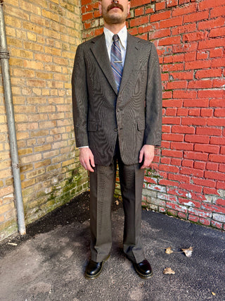 1980's Tiny Plaid Suit