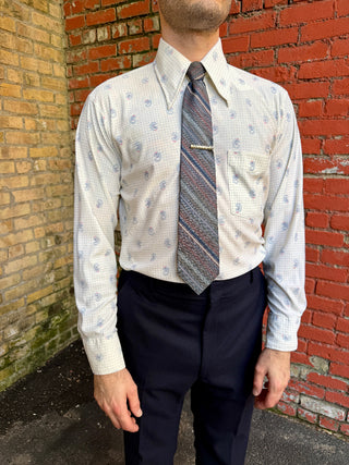 1970's Paisley Dot Disco Shirt
