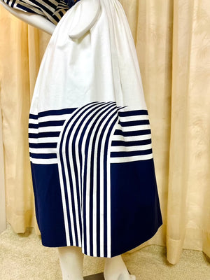 1980's Nautical Maiden Dress