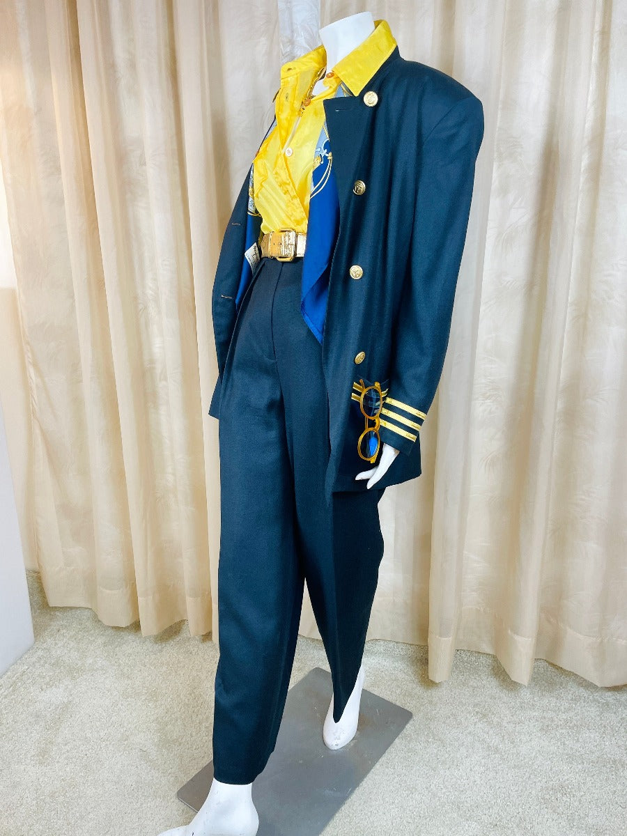 1980's Navy Inspired Suit