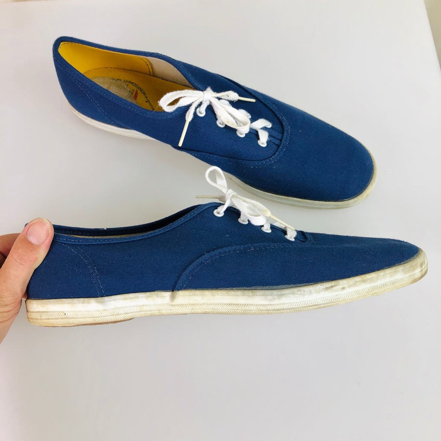 1970's Navy Canvas Sneakers
