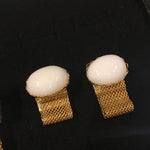 Gold Cabochon Over The Cufflinks