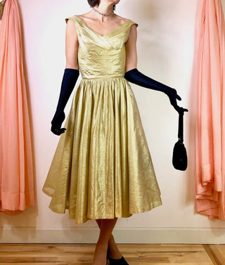 1950's Incredible Lamé Party Dress