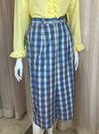 1950's Plaid Long School Skirt