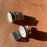 Silver M.O.P. Over-the-Cuff Links