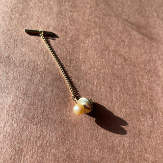 Champagne Pearl Tie Tack