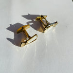 Gold + Mother of Pearl Golfer Cufflinks