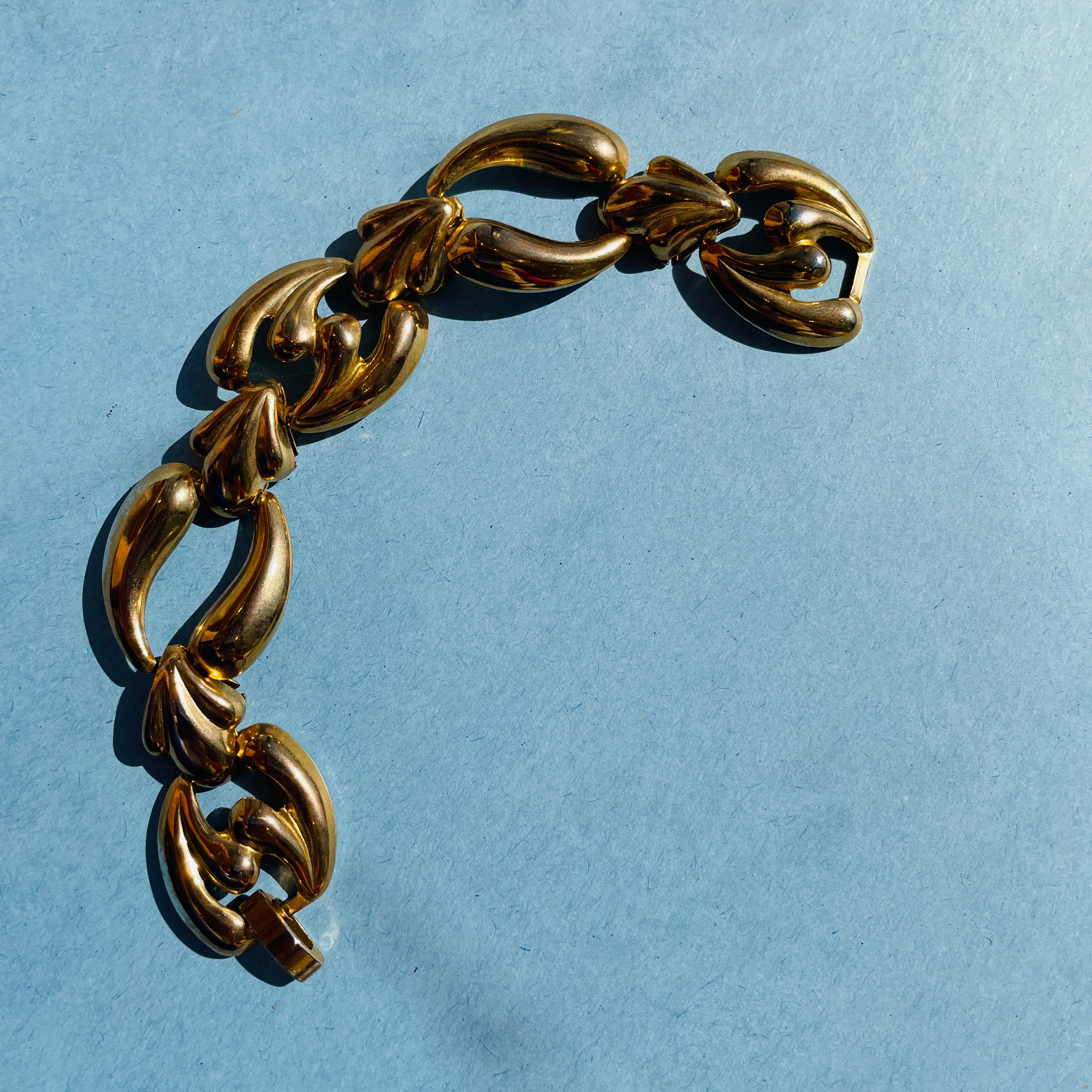 Gold Filigree Chain Bracelet