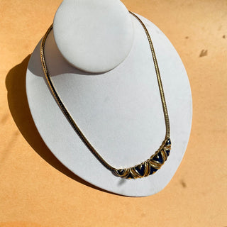 Gold Chain Enamel Collar