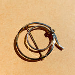 Coiled Silver Circle Brooch