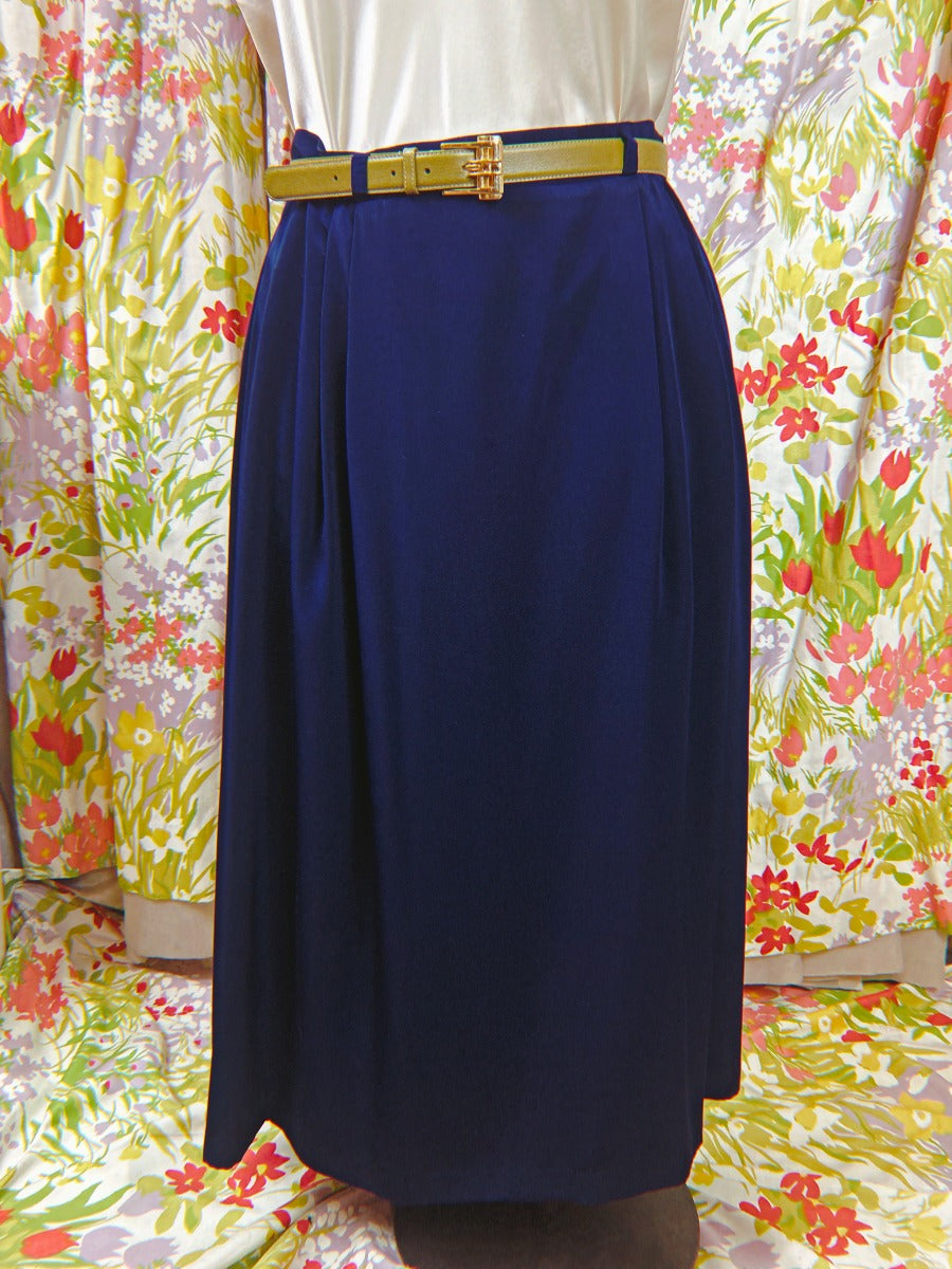 1980's Pleated Skirt with Pockets