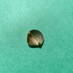 Gold Littlest Scallop Shell Pin